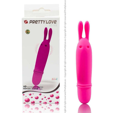Vibratore Mini Elegante in Silicone con 10 Modalità di Vibrazione Viola
